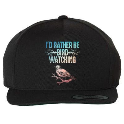 Best Birdwatching Art For Birding Nerd Bird Lovers Wool Snapback Cap