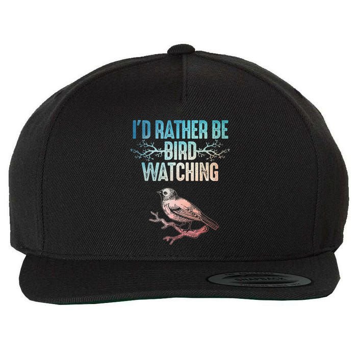 Best Birdwatching Art For Birding Nerd Bird Lovers Wool Snapback Cap