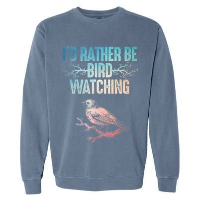 Best Birdwatching Art For Birding Nerd Bird Lovers Garment-Dyed Sweatshirt