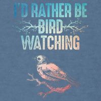 Best Birdwatching Art For Birding Nerd Bird Lovers Garment-Dyed Sweatshirt