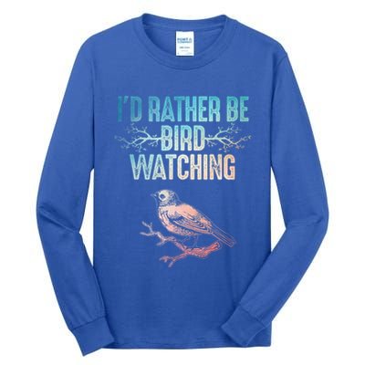 Best Birdwatching Art For Birding Nerd Bird Lovers Tall Long Sleeve T-Shirt