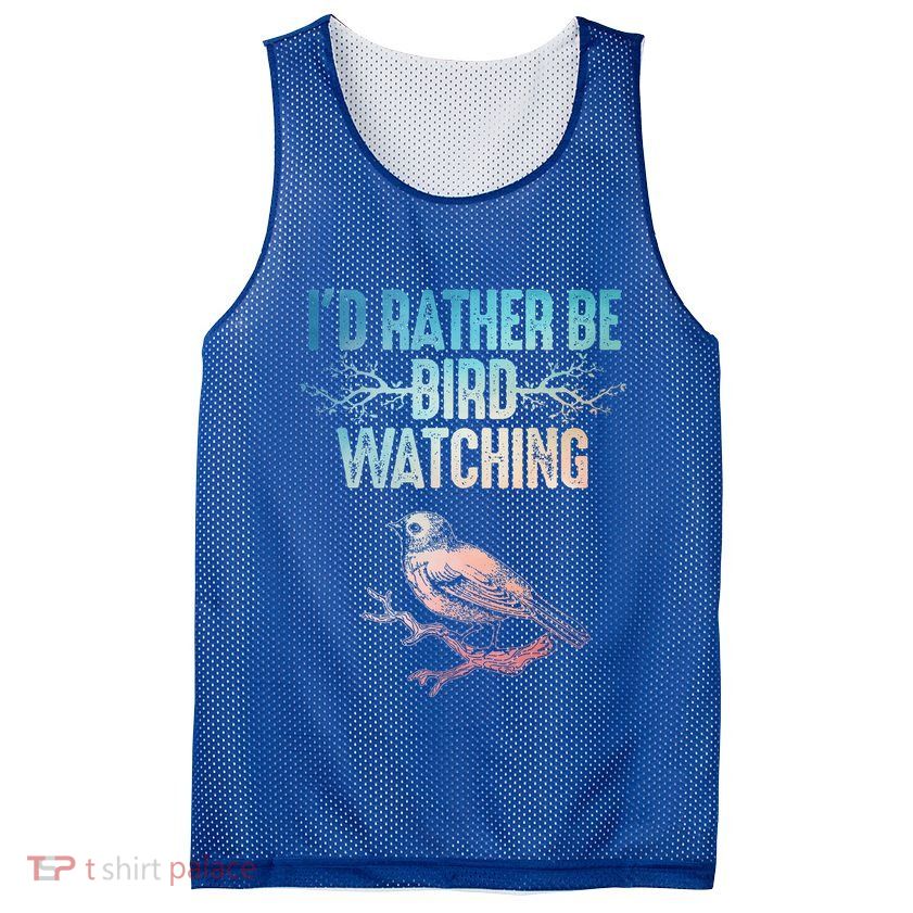 Best Birdwatching Art For Birding Nerd Bird Lovers Mesh Reversible Basketball Jersey Tank