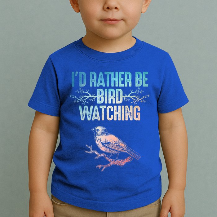 Best Birdwatching Art For Birding Nerd Bird Lovers Toddler T-Shirt