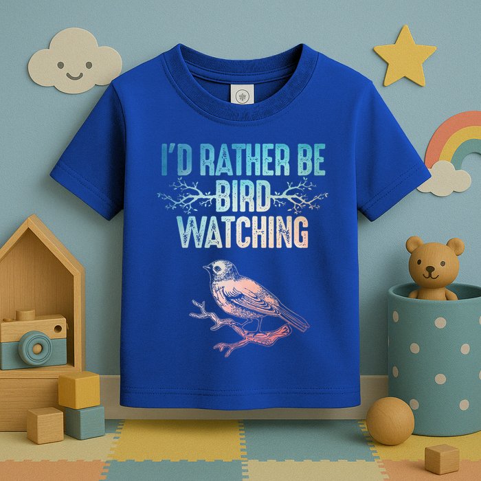 Best Birdwatching Art For Birding Nerd Bird Lovers Toddler T-Shirt