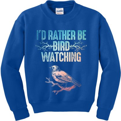 Best Birdwatching Art For Birding Nerd Bird Lovers Kids Sweatshirt