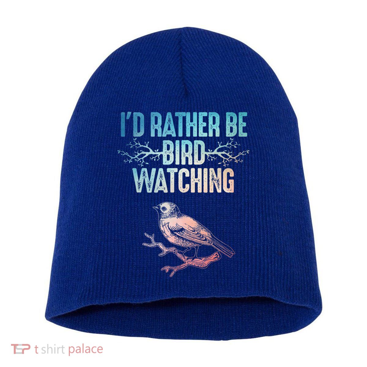 Best Birdwatching Art For Birding Nerd Bird Lovers Short Acrylic Beanie