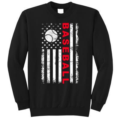 BaseballUSAFlagDesign Sweatshirt