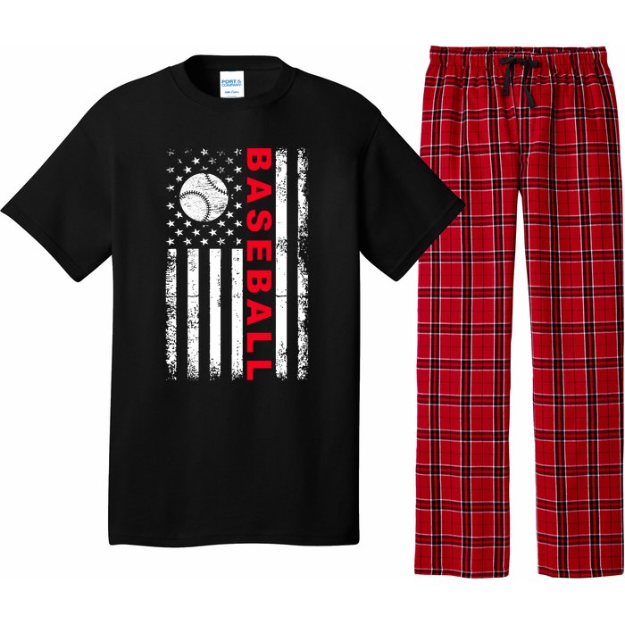 BaseballUSAFlagDesign Pajama Set