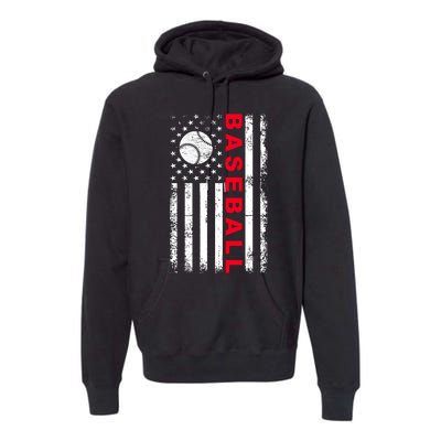 BaseballUSAFlagDesign Premium Hoodie