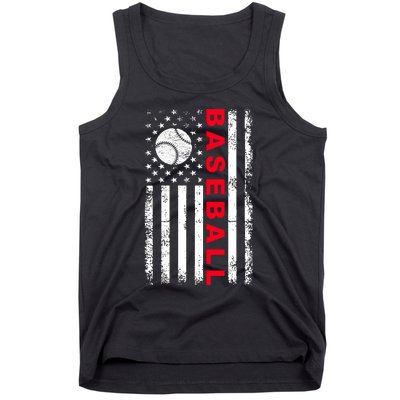 BaseballUSAFlagDesign Tank Top