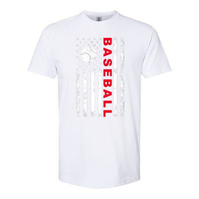 BaseballUSAFlagDesign Softstyle CVC T-Shirt