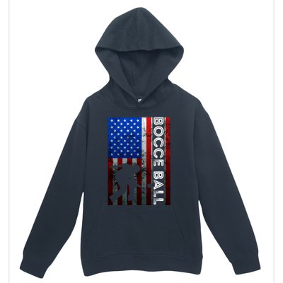 Bocce Ball American Bocce Ball Player Usa Petanque Gift Urban Pullover Hoodie