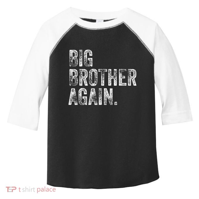 Big Brother Again Bro Promoted To Big Bro Toddler Fine Jersey T-Shirt
