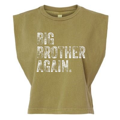 Big Brother Again Bro Promoted To Big Bro Garment-Dyed Women's Muscle Tee