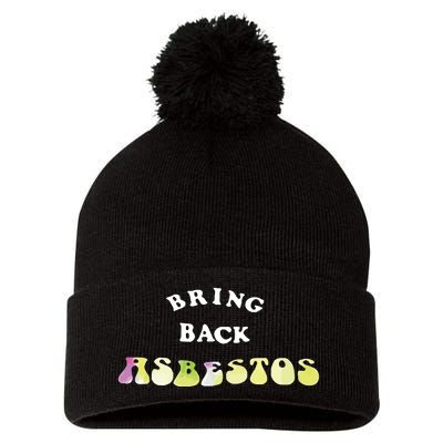 Bring Back Asbestos Pom Pom 12in Knit Beanie