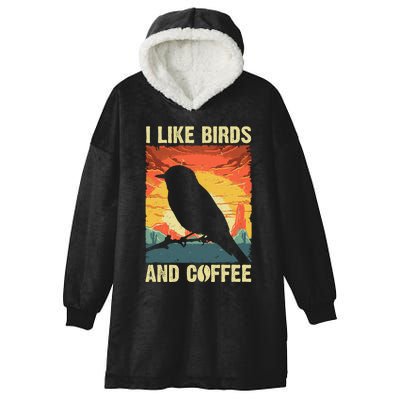 Best Bird Art For Birding Nerd Birder Bird Watcher Hooded Wearable Blanket