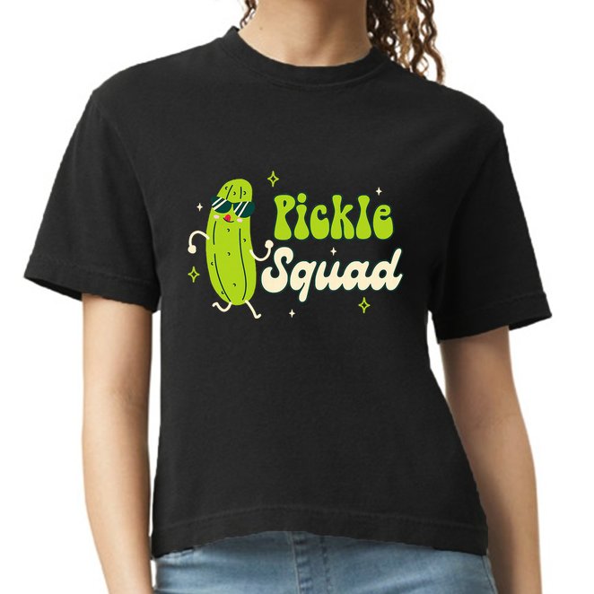 Bridesmaid Bride Babe Pickle Lover Bachelorette Pickle Squad Comfort Colors Boxy T-Shirt