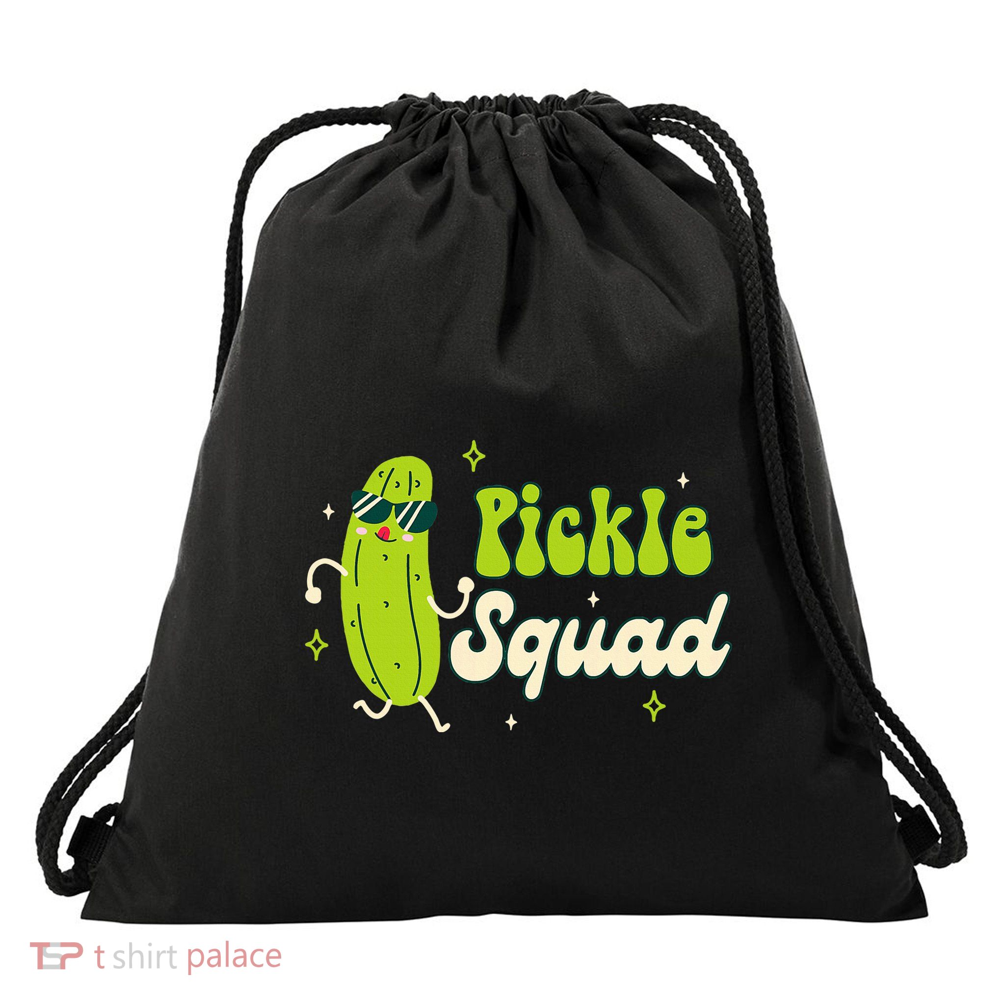 Bridesmaid Bride Babe Pickle Lover Bachelorette Pickle Squad Drawstring Bag