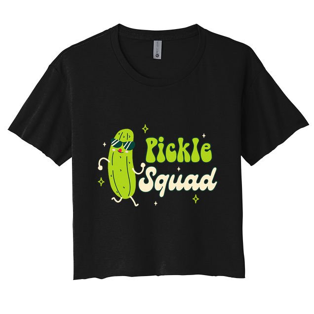 Bridesmaid Bride Babe Pickle Lover Bachelorette Pickle Squad Crop Top