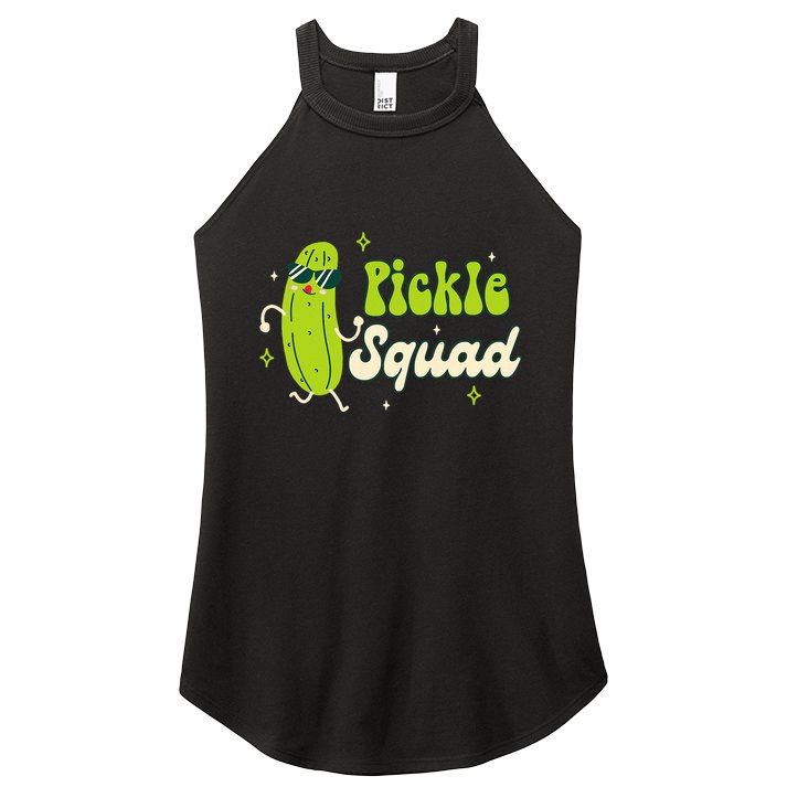 Bridesmaid Bride Babe Pickle Lover Bachelorette Pickle Squad Women's Perfect Tri Rocker Tank