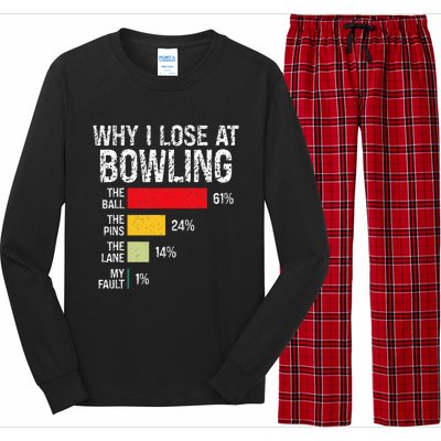 Bowling Bowler Bowling Player Lover Team Pun Long Sleeve Pajama Set