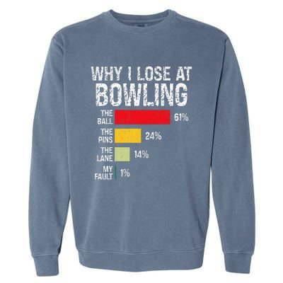 Bowling Bowler Bowling Player Lover Team Pun Garment-Dyed Sweatshirt