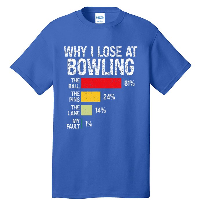 Bowling Bowler Bowling Player Lover Team Pun Tall T-Shirt