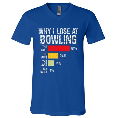 Bowling Bowler Bowling Player Lover Team Pun V-Neck T-Shirt