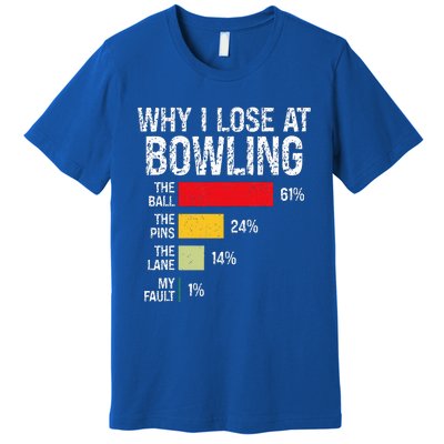 Bowling Bowler Bowling Player Lover Team Pun Premium T-Shirt