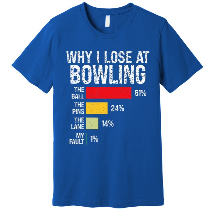 Bowling Bowler Bowling Player Lover Team Pun Premium T-Shirt