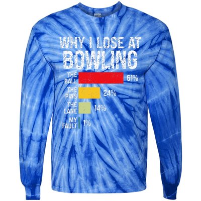 Bowling Bowler Bowling Player Lover Team Pun Tie-Dye Long Sleeve Shirt