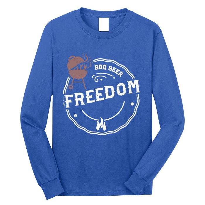 Beer: Bbq Beer Freedom Bbq Sayings Gift Long Sleeve Shirt