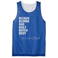 Bleach Blonde Bad Built Butch Body Mesh Reversible Basketball Jersey Tank