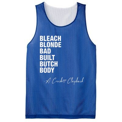 Bleach Blonde Bad Built Butch Body Mesh Reversible Basketball Jersey Tank