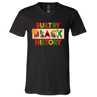 Built By Black History African American Culture V-Neck T-Shirt