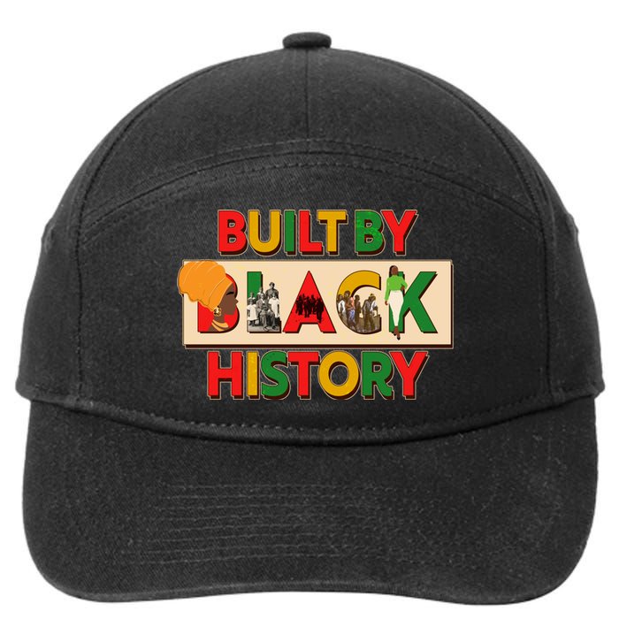 Built By Black History African American Culture 7-Panel Snapback Hat