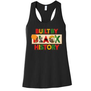 Built By Black History African American Culture Women's Racerback Tank