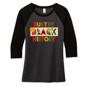 Built By Black History African American Culture Women's Tri-Blend 3/4-Sleeve Raglan Shirt