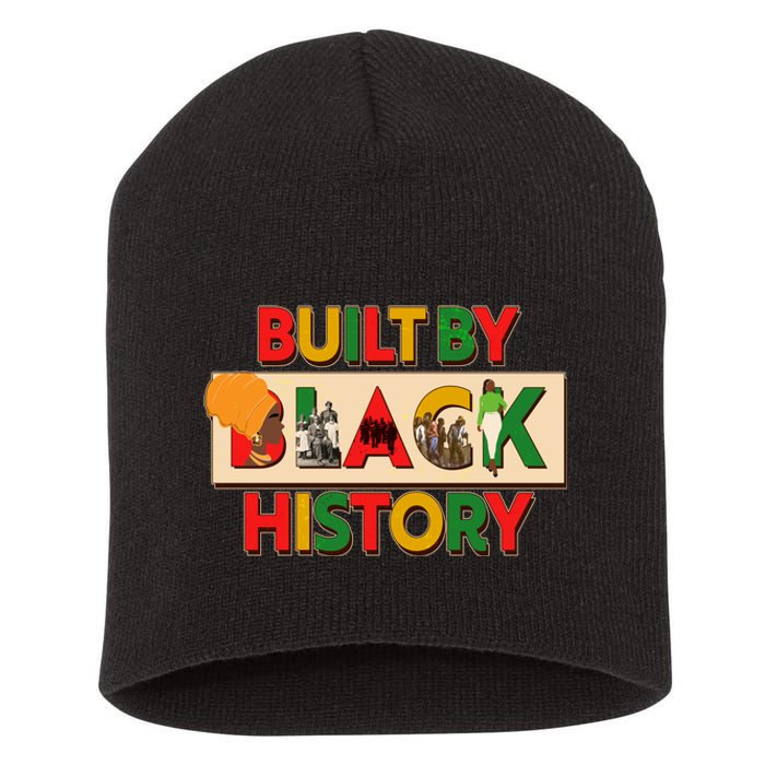 Built By Black History African American Culture Short Acrylic Beanie