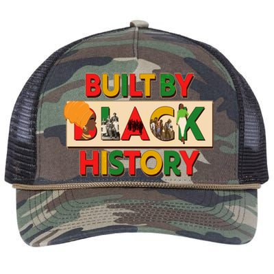 Built By Black History African American Culture Retro Rope Trucker Hat Cap