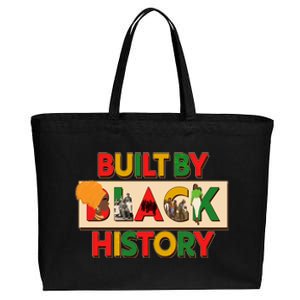 Built By Black History African American Culture Cotton Canvas Jumbo Tote