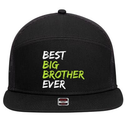 Best Big Brother Ever 7 Panel Mesh Trucker Snapback Hat