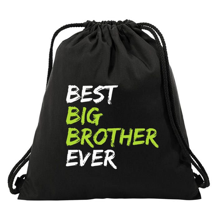 Best Big Brother Ever Drawstring Bag