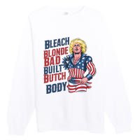 Bleach Blonde Bad Built Butch Body Premium Crewneck Sweatshirt