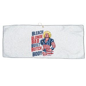 Bleach Blonde Bad Built Butch Body Large Microfiber Waffle Golf Towel