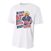 Bleach Blonde Bad Built Butch Body Performance Sprint T-Shirt