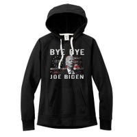 Bye Bye Biden Funny Anti Biden Election Drops Out Women's Fleece Hoodie