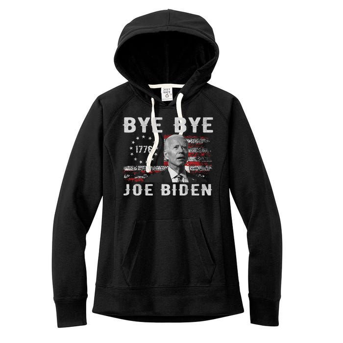 Bye Bye Biden Funny Anti Biden Election Drops Out Women's Fleece Hoodie