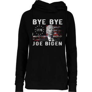 Bye Bye Biden Funny Anti Biden Election Drops Out Womens Funnel Neck Pullover Hood