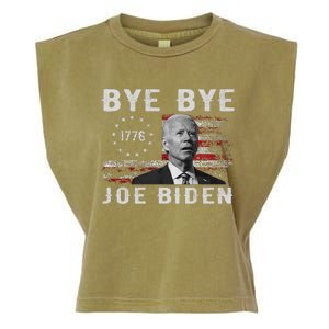 Bye Bye Biden Funny Anti Biden Election Drops Out Garment-Dyed Women's Muscle Tee